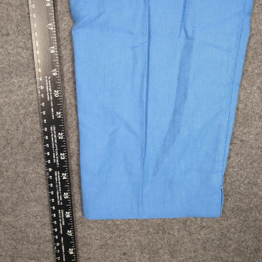 Ann Taylor Blue High Rise Tapered Ankle Pants Elastic Paperbag Waist Small NEW - Picture 14 of 16